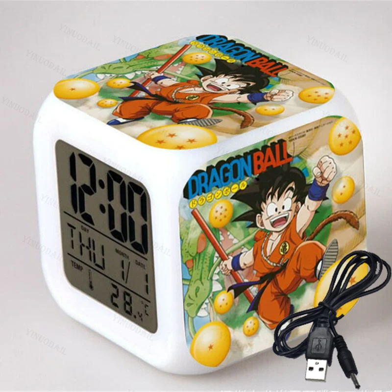 Anime Ball Super Saiyan Sveglie Black Goku Zamasu Broli Trunks Vegeta Gohan Goten Orologio Digitale Figure Giocattoli Bambola