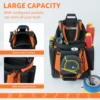 MELOTOUGH Small Electrician's Tool Pouch Tool Belt Pouch with Belt Buckle Attachment 9 Gauge Craftsman Tool Pouch 2