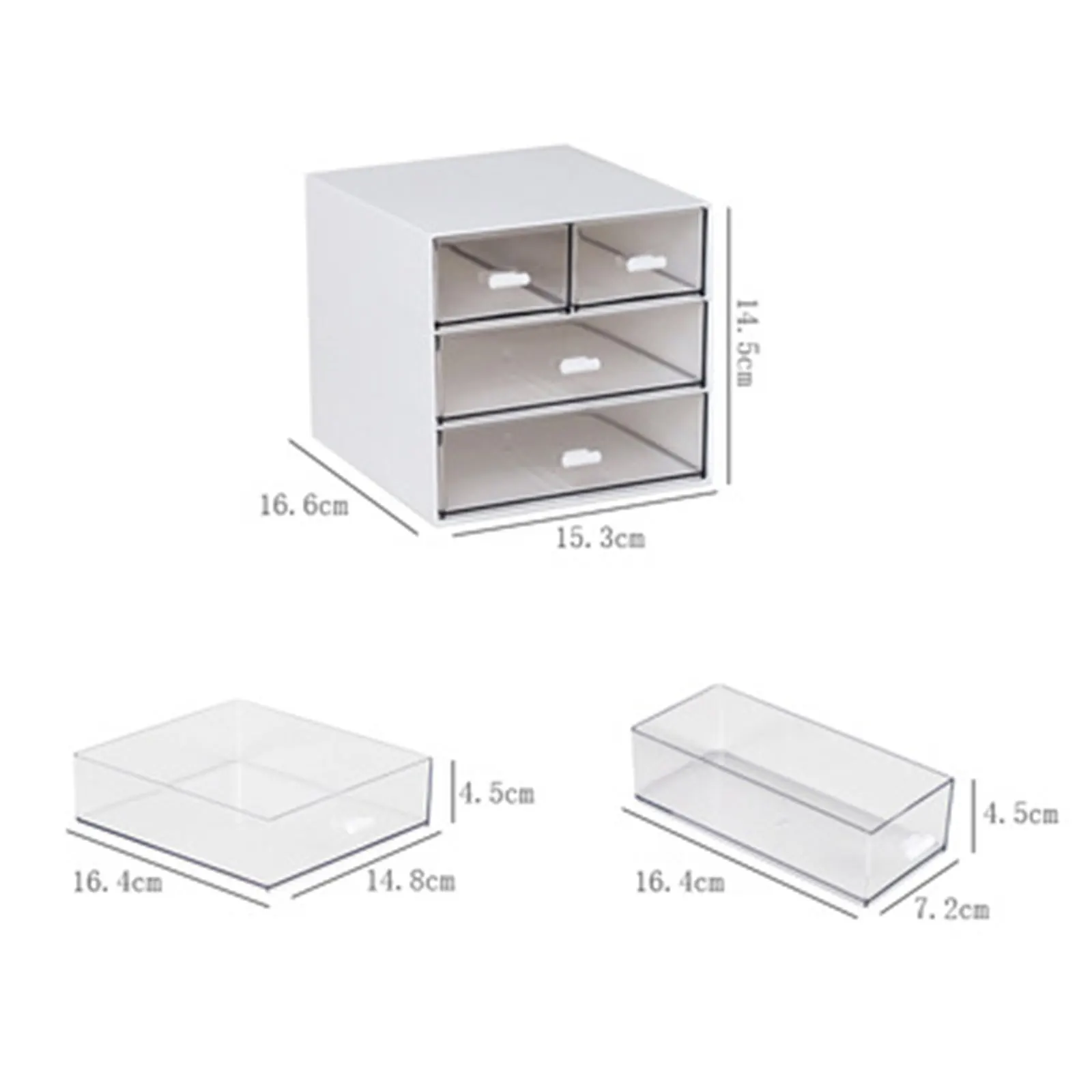 Simple Multi-Compartment Storage Box Desktop Miscellaneous Stationery Organizing Box Student Dormitory