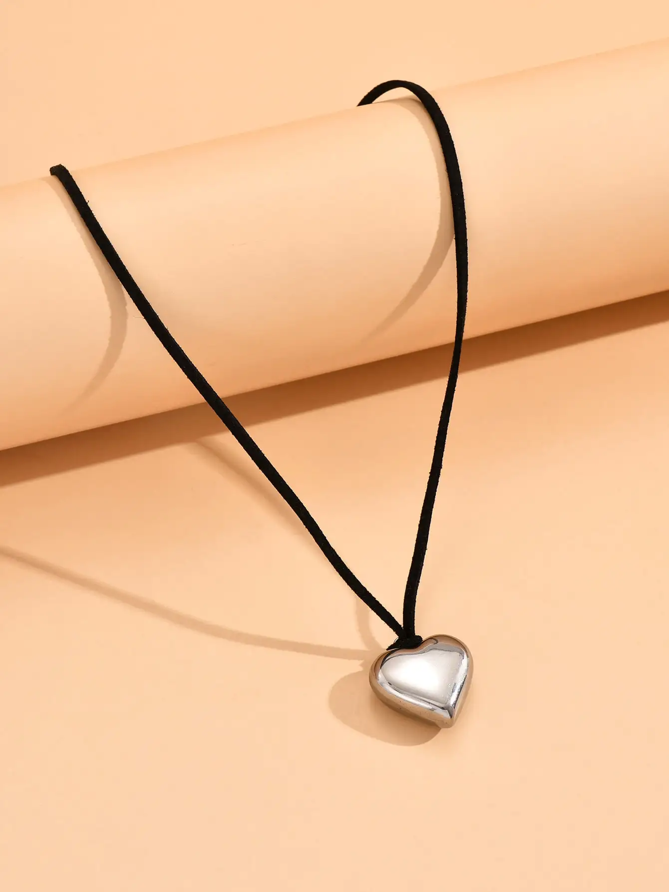 Stainless Steel Heart Pendant Necklace for Women