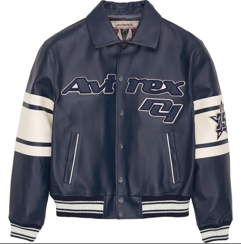キ*ア様 新品❣️ avirex real leather double zip AVIREX limited edition city collection las vegas men's