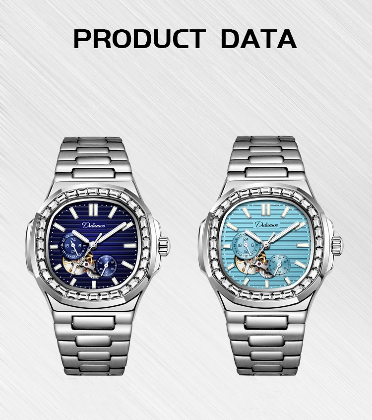 Men's es Automatic Mechanical Sports Men Wrist Waterproof Clock Luxury Top Casual Sky Blue es_voghion.com