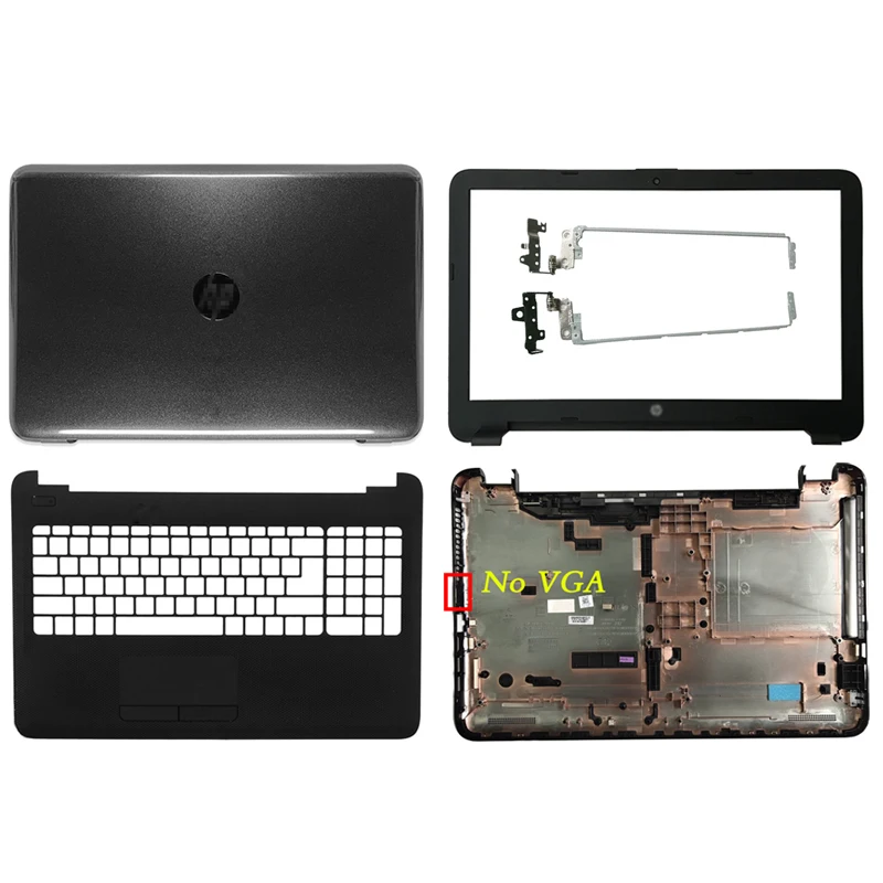 

Новинка глянцевый черный чехол для HP 250 255 256 G4 15-AC 15-AF/AY LCD Back Cover/Передняя панель/петли/Упор для рук/Нижняя крышка