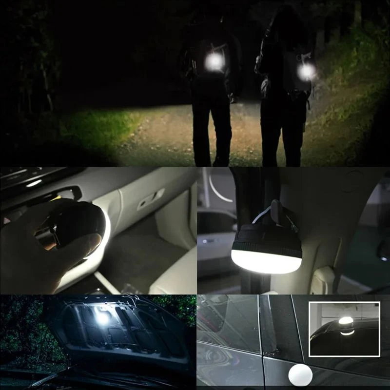 USB Rechargeable Portable Camping Tent Light 3 Modes Waterproof Outdoor Tent Lam