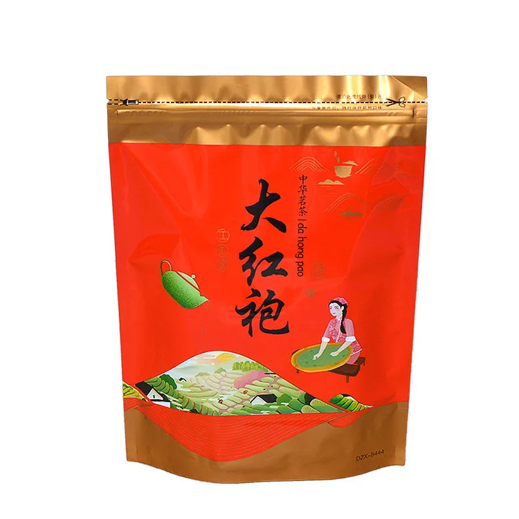 

Oolong Tea Da Hong Pao Zipper Bag Tea Airtight Bag Sealing Pocket Self-supporting Bag Tea Packaging NO Packing Bag