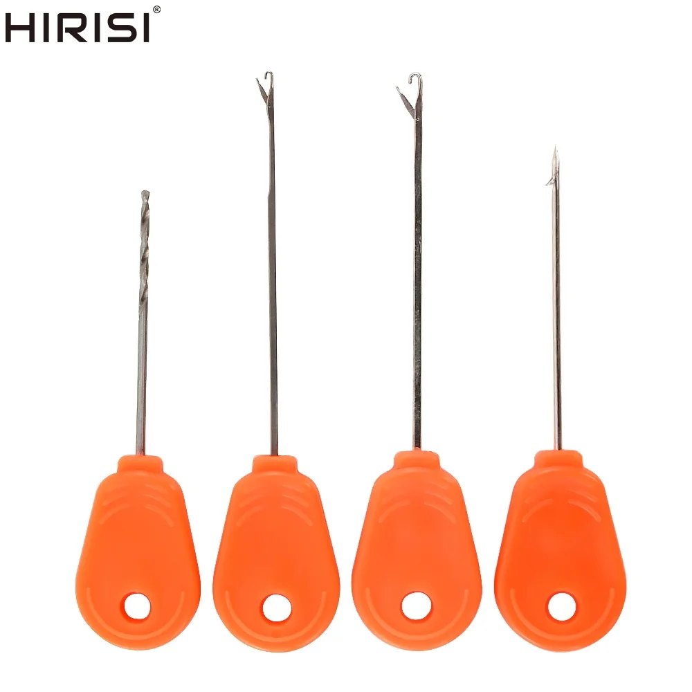 4 aiguilles à amorce carpe avec boîtier outils appâts pêche accessoires BT05 pour montages précis