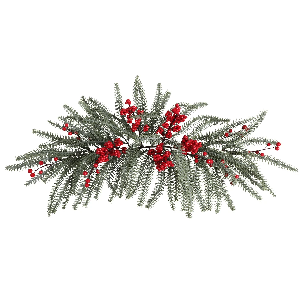 Vite di aghi di pino artificiale 65 cm, pianta finta, decorazione natalizia per la casa, decorazione della stanza, albero di Natale 2026, ornamento di Capodanno._voghion.com