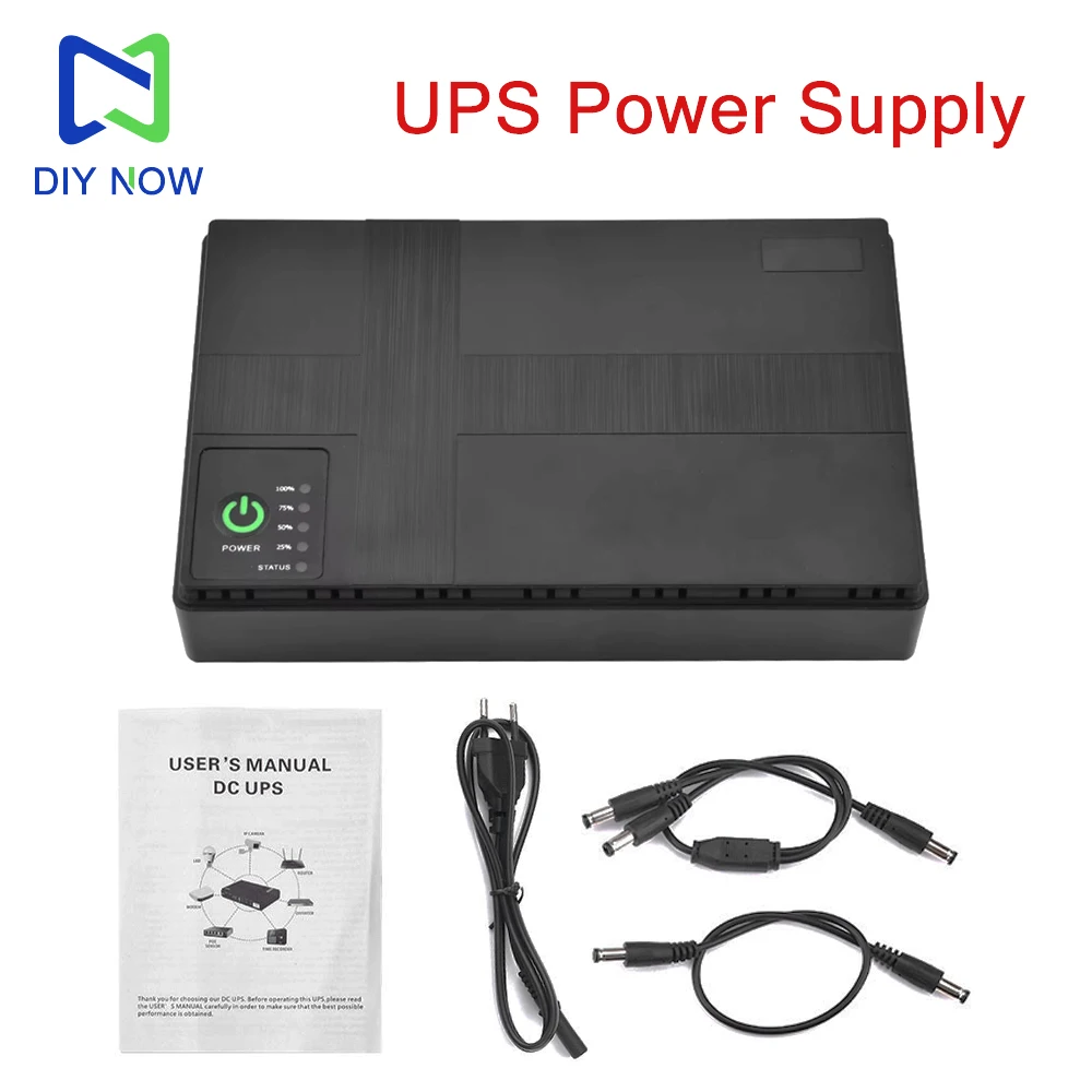 UPS Power Supply 10400MAH for Router Optical Cat 5V 9V 12V Fiber Optic ...