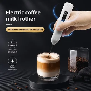 Wireless Milk Foamer Coffee Whisk Mixer Electric Blender Egg Beater Mini Frother Handle Stirrer Cappuccino Maker Cooking Tools 1