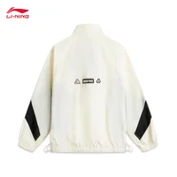 LI-NING BADFIVE hommes crème solaire ample sport coupe-vent à la mode décontracté manteau à glissière AFDV127 3