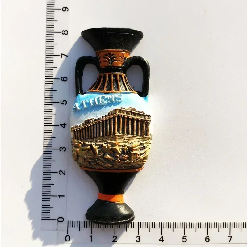 Greek Island Souvenir Fridge Magnets - Colorful Tourist Keepsakes and Home Decor Gifts