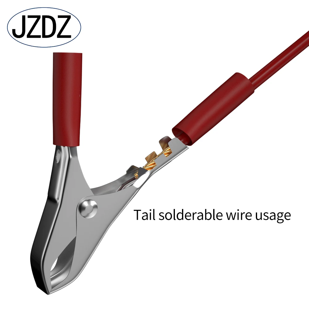 JZDZ 20PCS Insulated Alligator Clips Black Red Crocodile Clamps for Loaded Truck Car Battery Charging Electrical Testing J60012