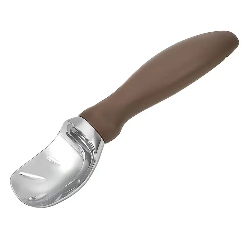1pc Dual-Purpose Stainless Steel Ice Cream Scoop and Fruit Spoon for Home and Outdoor Use
