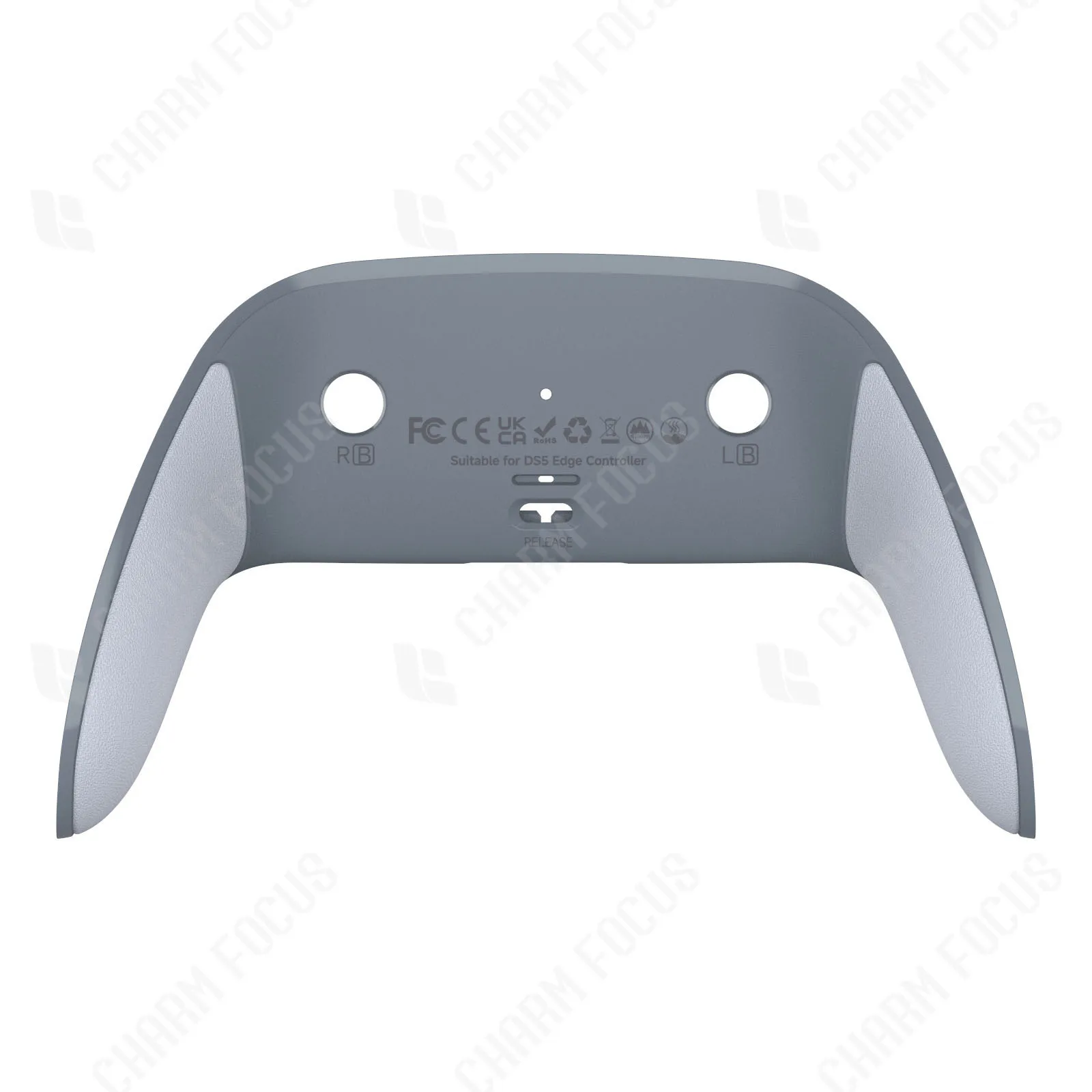Decorative Bottom Shell with Soft Rubber Grip for DIY Replacement (Controller Not Included)