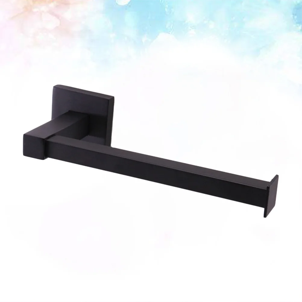 

Dispenser Stainless Steel Bathroom Tissue Holder Wall Mount for Kitchen Bathroom ( Black )