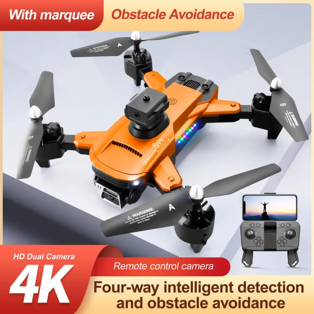 2023 Nuovo Drone S99 Pro Fpv Drone 4K Fotocamera Drone Con Grandangolare Hd 4K Hd Doppia Fotocamera Altezza Tenere Rc Pieghevole Quadcopter Droni Gioc