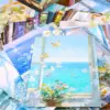 6 style 30pcs Window Scenery Series Material Paper DIY Handmade Materials Scrapbook Diary Message Background Wall Decoration 4