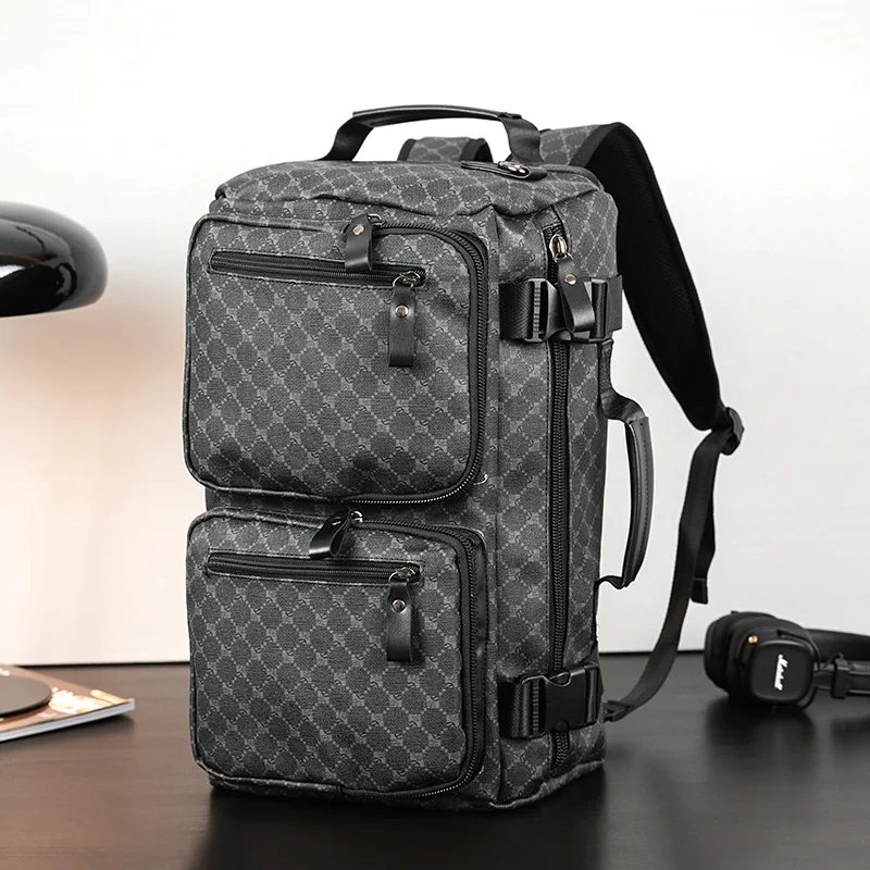 Large Capacity Multi-purpose Travel Bag Trendy Men's Fitness Shoulder Bag Backpack