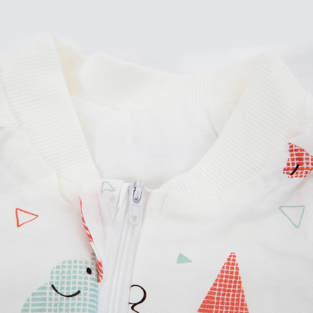 Sleeping Bag For Children 0-4 Years Autumn Thin Kids Pajamas Girls Cute Cartoon Red Elephant Printed Baby Sleepsack