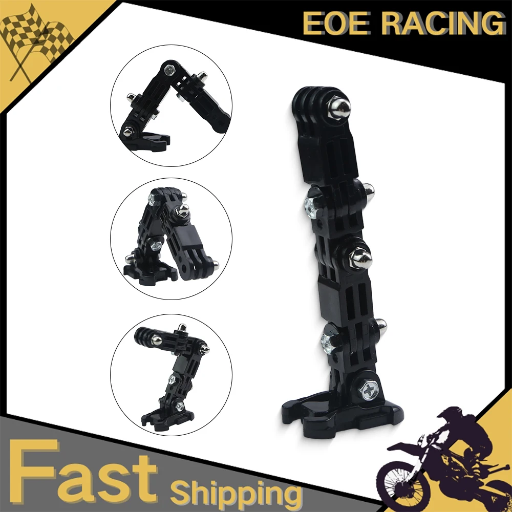 Supporto per Casco con Braccio Estensibile Multi-Articolato per Action Camera Compatibile con GoPro Insta360 Osmo Action