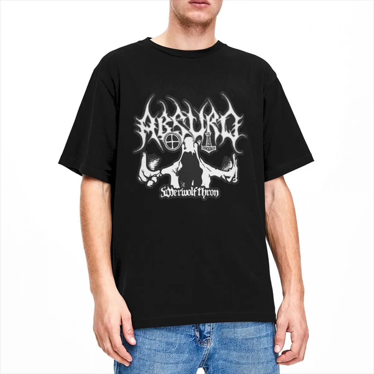 AbsurdBlackMetalBandShirtMerchMenWomensPureCottonRoundNeck