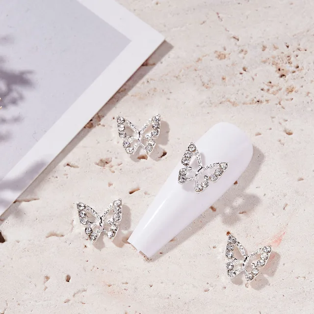10PC-Alloy-Butterfly-Zircon-Nail-Art-Rhinestone-3D-Gold-Silver-Shiny-Diamond-Nail-ART-Gems-Butterfies jpg