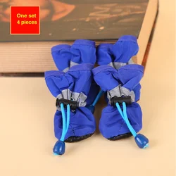 Water-Resistant Dog Shoes - Protective Outdoor Rain Boots - XXL (Blue)