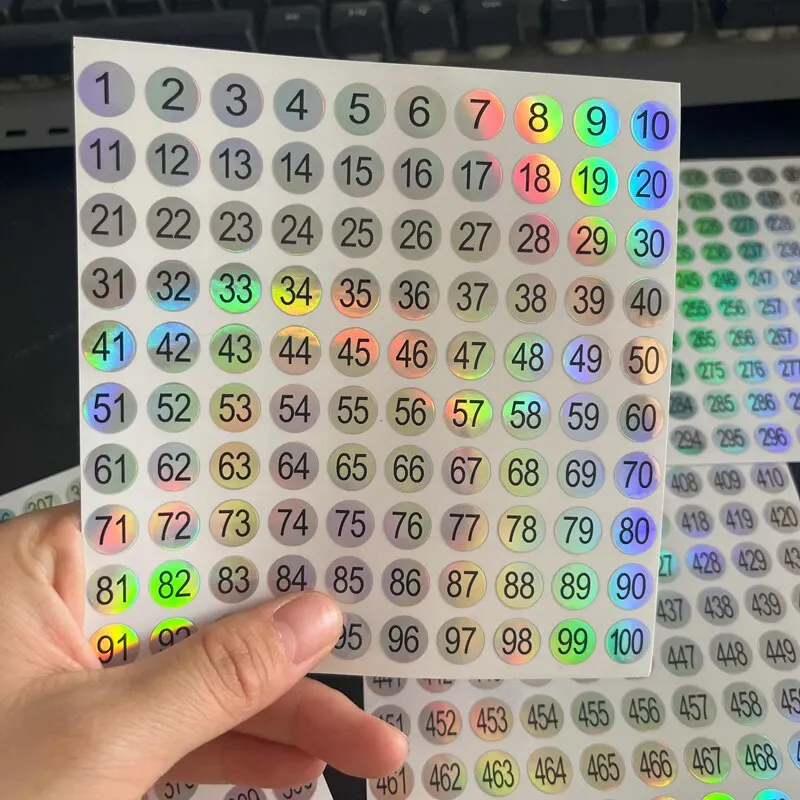 AUTOCOLLANTS NUMÉRIQUES 1-300 Séquentielles, Cercles De 2,5 Cm (1-1/2 Po. Consécutifs),Autocollant Numérique,Étiquette Adhésive,Retirer Et Coller,Autocollants Adhésifs - France