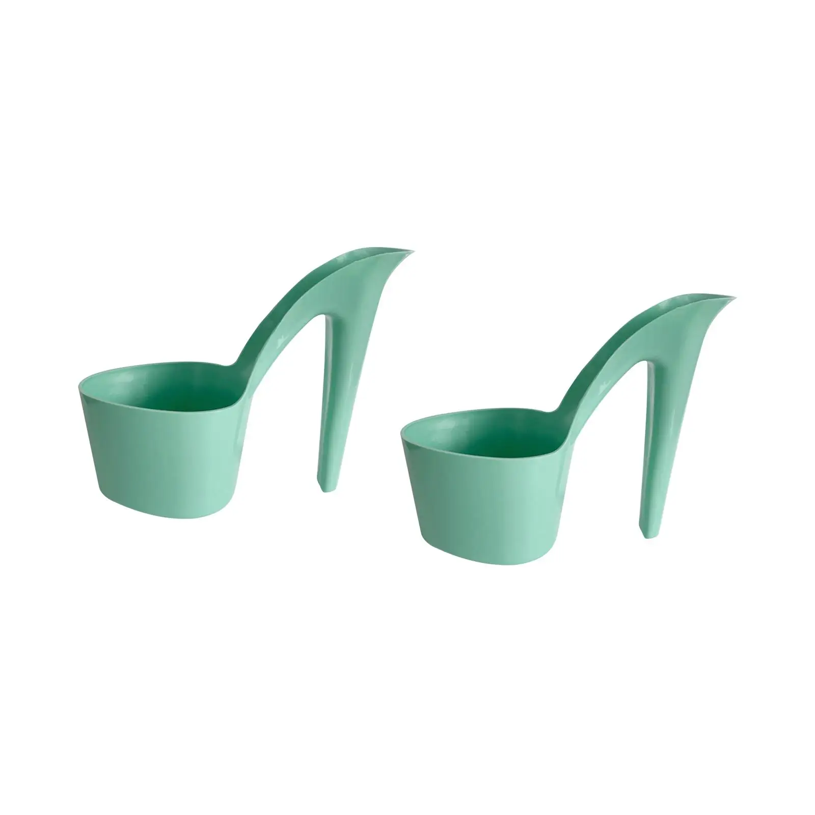 2 Pieces Flowerpots Bookshelf Decor Garden Tabletop Ornament Lady Shoe Shape Craft Making Tool Indoor Outdoor Succulent Planter