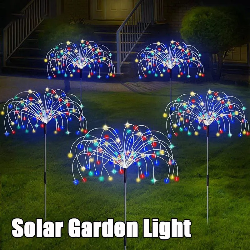 

Solar LED Firework Fairy Lights 8 Modes Outdoor Waterproof Garden Decoration Lawn Pathway Patio Landscape Solar Lamp