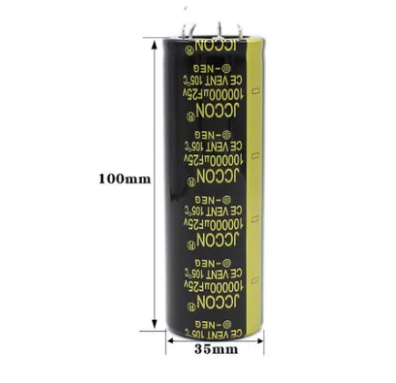 100000UF 25V Aduio Electrolytic Capacitor 25V100000UF 4Pin Volume Welding Audio Hifi Amplifier High Frequency Low ESR