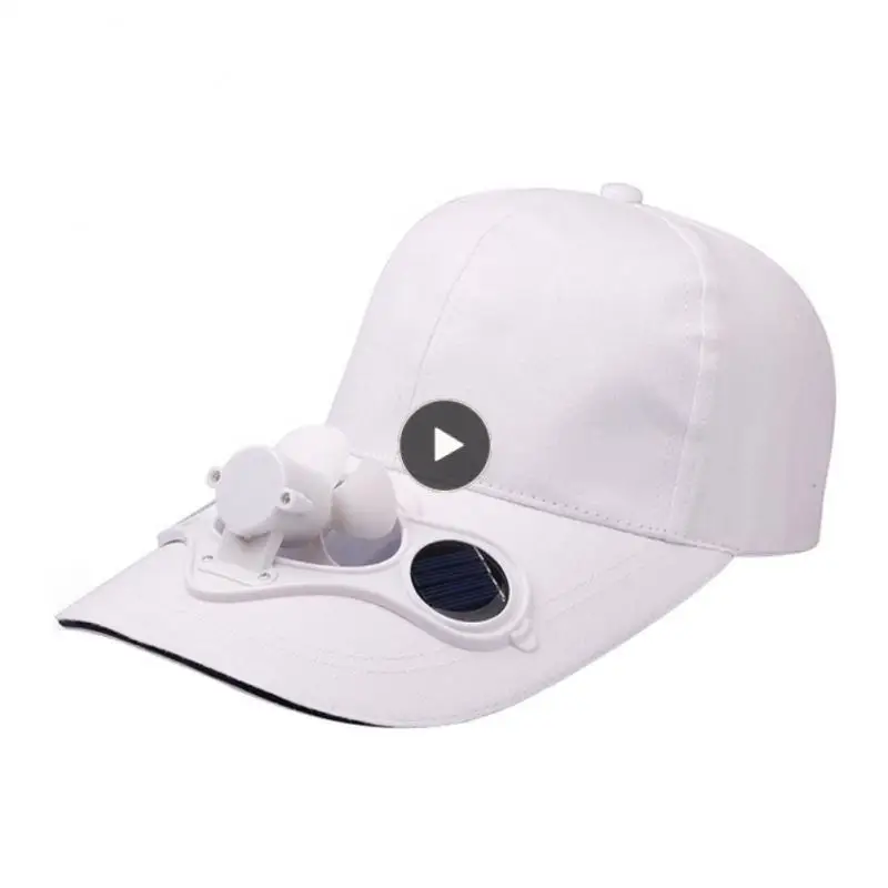 Sommer Solar Fan Cap Kühlung Baseball Hut USB Lade Atmungsaktiv Schatten Sonnenschutz Hut Erforderlich Angeln Sport Im Freien_voghion.com