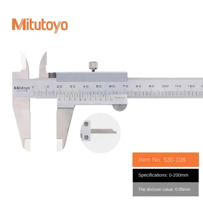 Mitutoyo 530-101 Vernier Caliper – 150mm/0.05mm Metric, Made In Japan, New