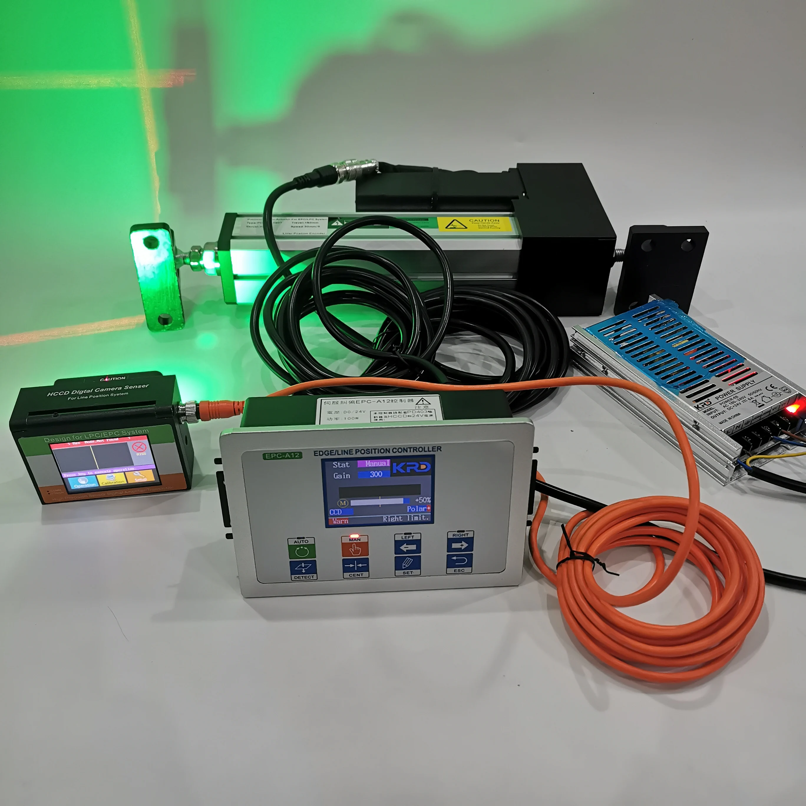 EPC-A12 Web Guiding System | EPC/LPC Edge Position Controller with CCD Sensor & PD403L150T 400kg Servo Actuator detail image 6
