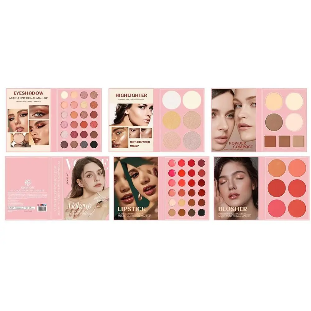 New 67 Colors Matte Shimmer Eyeshadow Long Lasting Multi-functional Makeup Palette Book Highlighter Beauty Book Makeup Kit