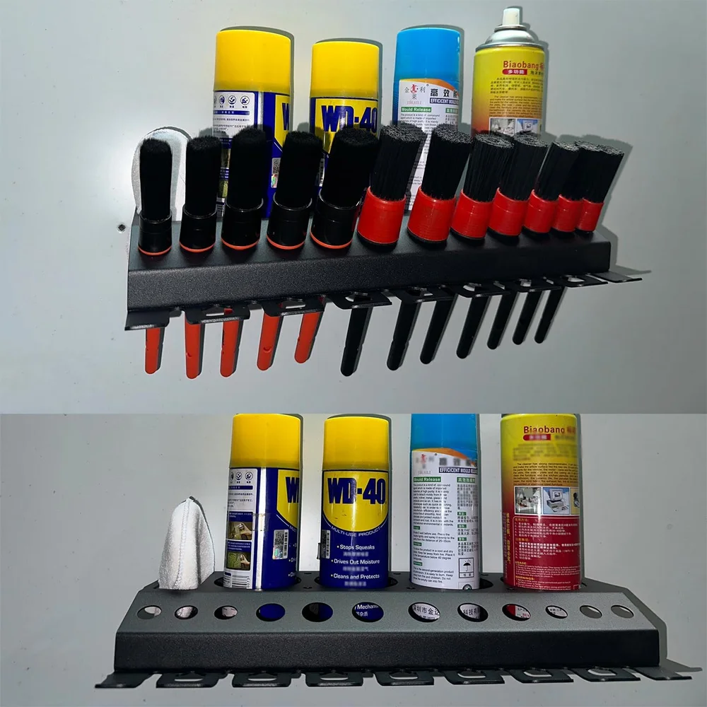 Spray Bottle Storage Rack Car Detailing Tools Spray Can Organizer Wall Mount Stable Space Saving Shelf for Car Workplace Garage