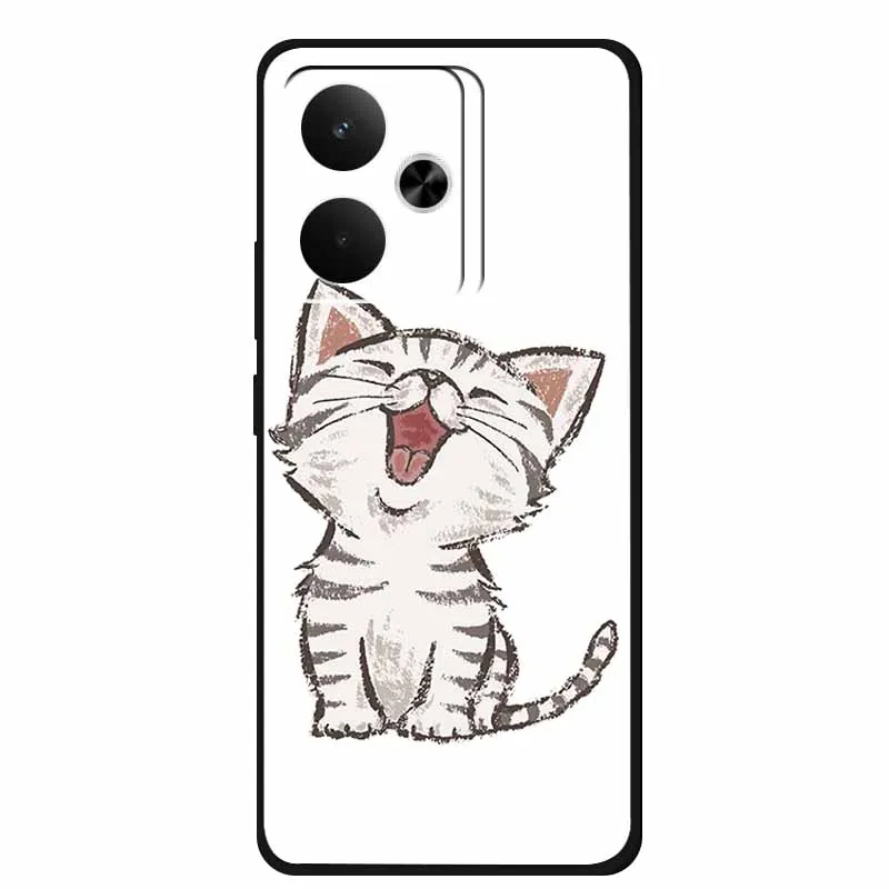 Sleek Black Silicone Soft Back Phone Case Cover