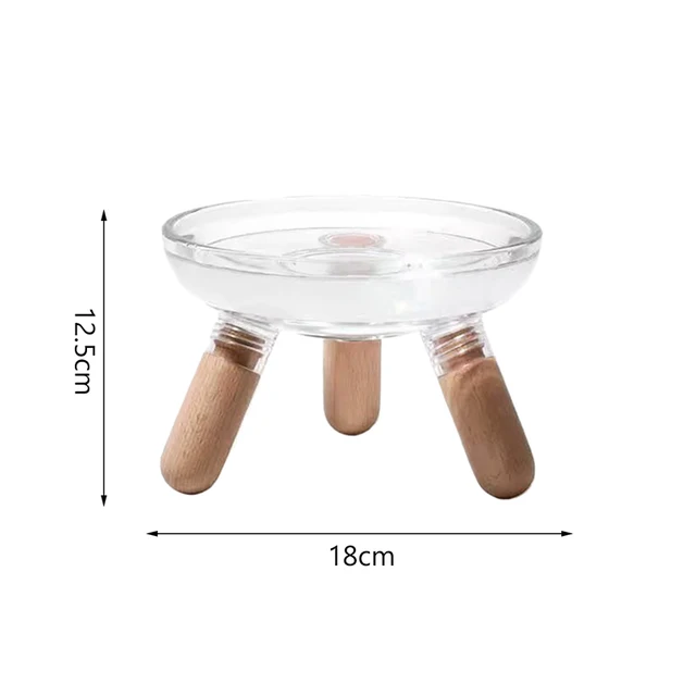 Cat Bowl With Transparent Design, Elevated Cat Food Bowl Water Plate Snack Dish With Stand For Neck Protection 6