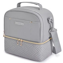 Stylish Insulated Thermal Lunch Bag for Women - Durable and Waterproof Lunch Cooler for School, Picnics, and Daily Use (L26W16H25CM)