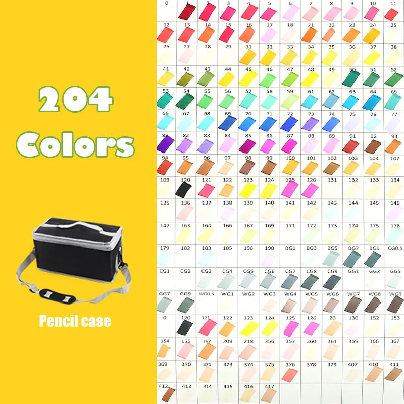 80/168/262 Colors Marker Pen Markers Set Sketch Set Manga - Temu