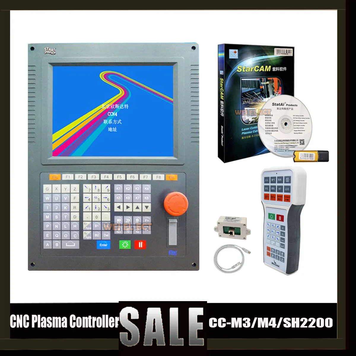 Cnc Thc Plasma Controller Start Cc-m3/m4/sh2200 Flame Cutting Operating  System + Rfm1/fastcam Programming Nesting Software _ - AliExpress Mobile