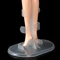 1/5pcs Transparent Plastic Display Holder Doll Support Leg Holders For Barbie Dolls Stands  Kids Dollhouse Toy Accessory 1