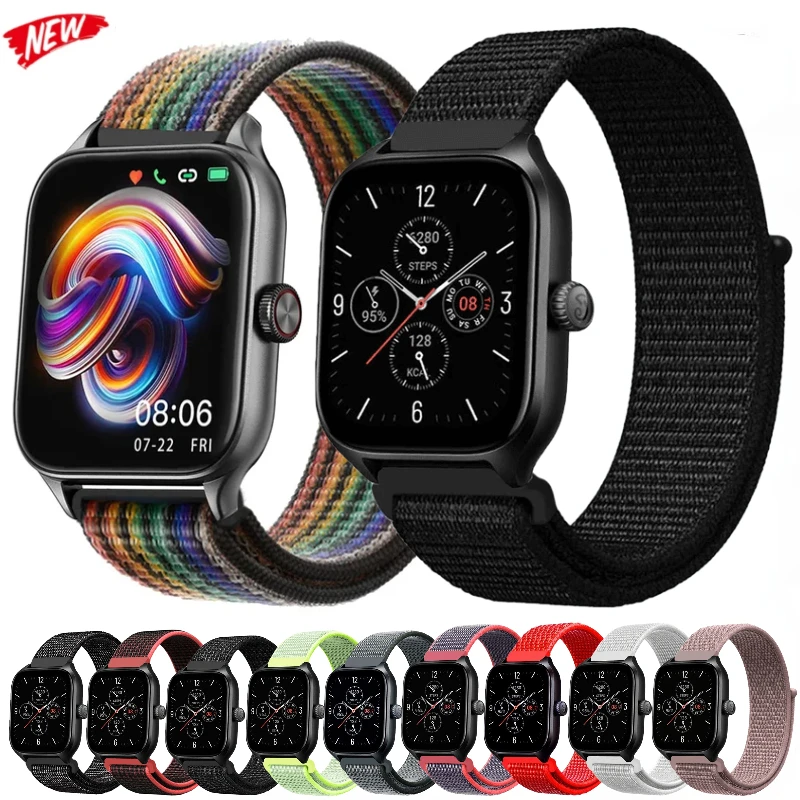 Durable Nylon Smartwatch Band, 20mm & 22mm