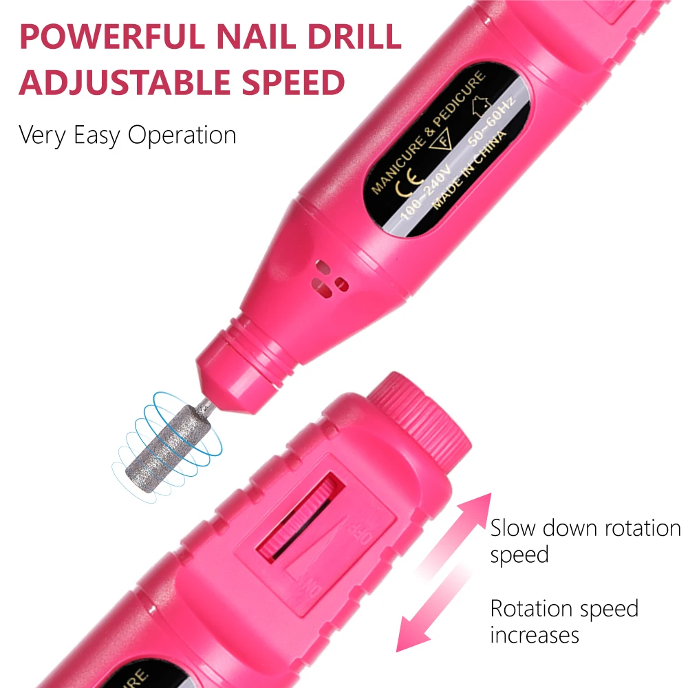 Professional Material Nail Drill Machine Electric Nail Sander Milling Cutter For Manicure Set Gel Polish Remover Tools electric nail drill electric nail polisher electric nail grinder