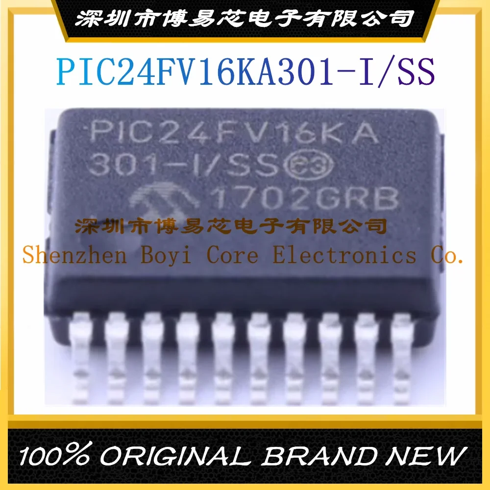 PIC24FV16KA301-I/SS Package SSOP-20 New Original Genuine Microcontroller IC Chip (MCU/MPU/SOC) pic16f886 pic16f883 pic16f690 pic16f1827 pic16f1828 pic16f1829 pic16f15344 i ss microcontroller ic chip mcu mpu soc ssop 20