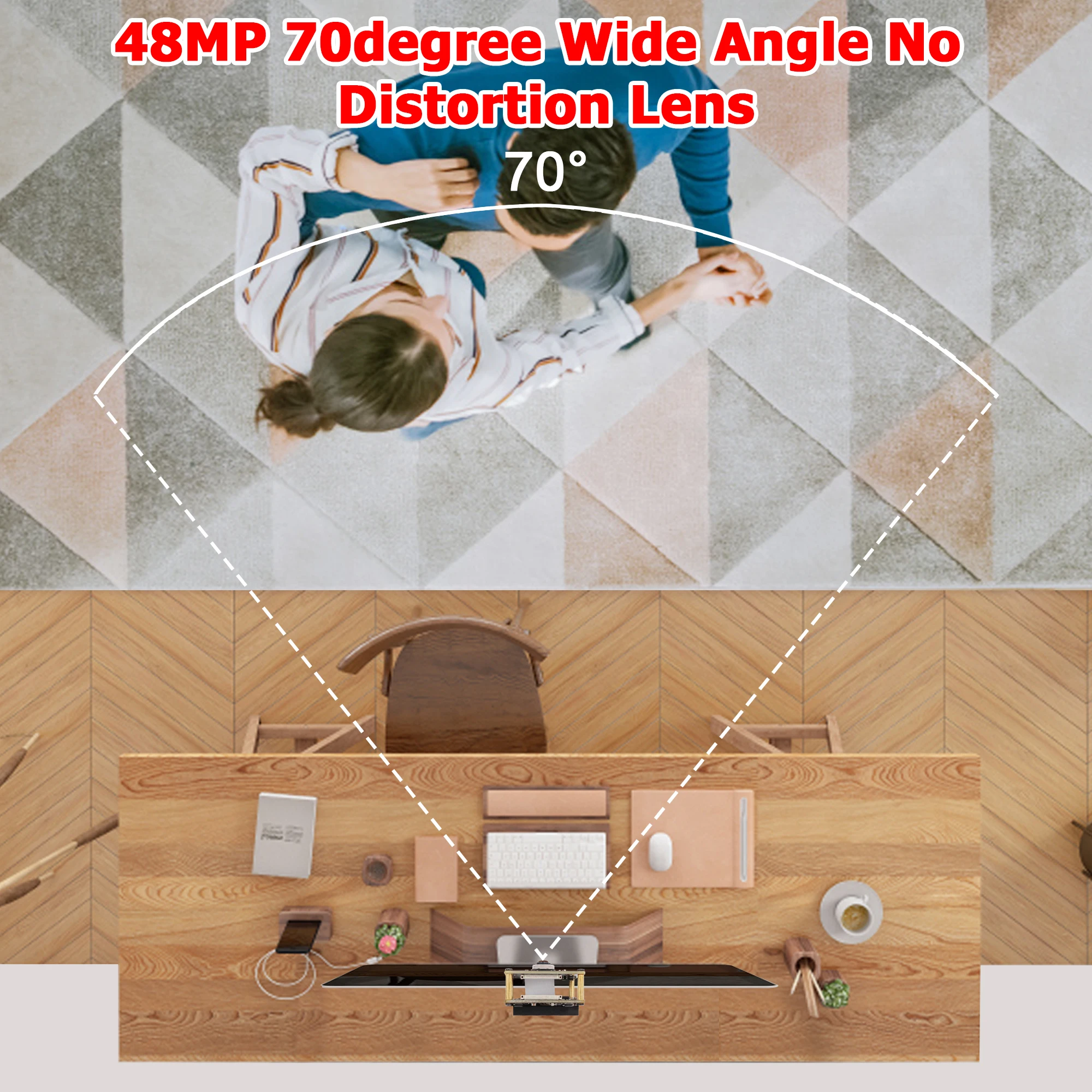 ELP 8K Autofocus USB Camera Module 48MP Mini PC Webcam with No distortion Lens Ultra HD 4K Industrial Camera for Machine Vision 4
