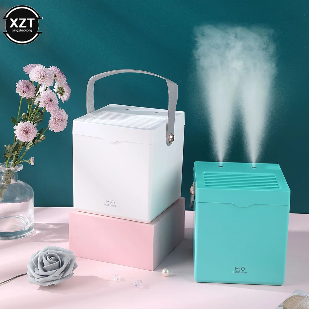 

2000mL Large Capacity Spray Air Humidifier Essential Oil Aroma Diffuser Air Humidity Purtifier Portable Humidifier Double Nozzle