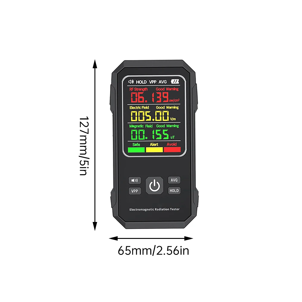 Electric Field Intensity Tester Magnetic-field Intensity Test Meter Electromagnetic Radiation Detector RF Strength EMF Meter