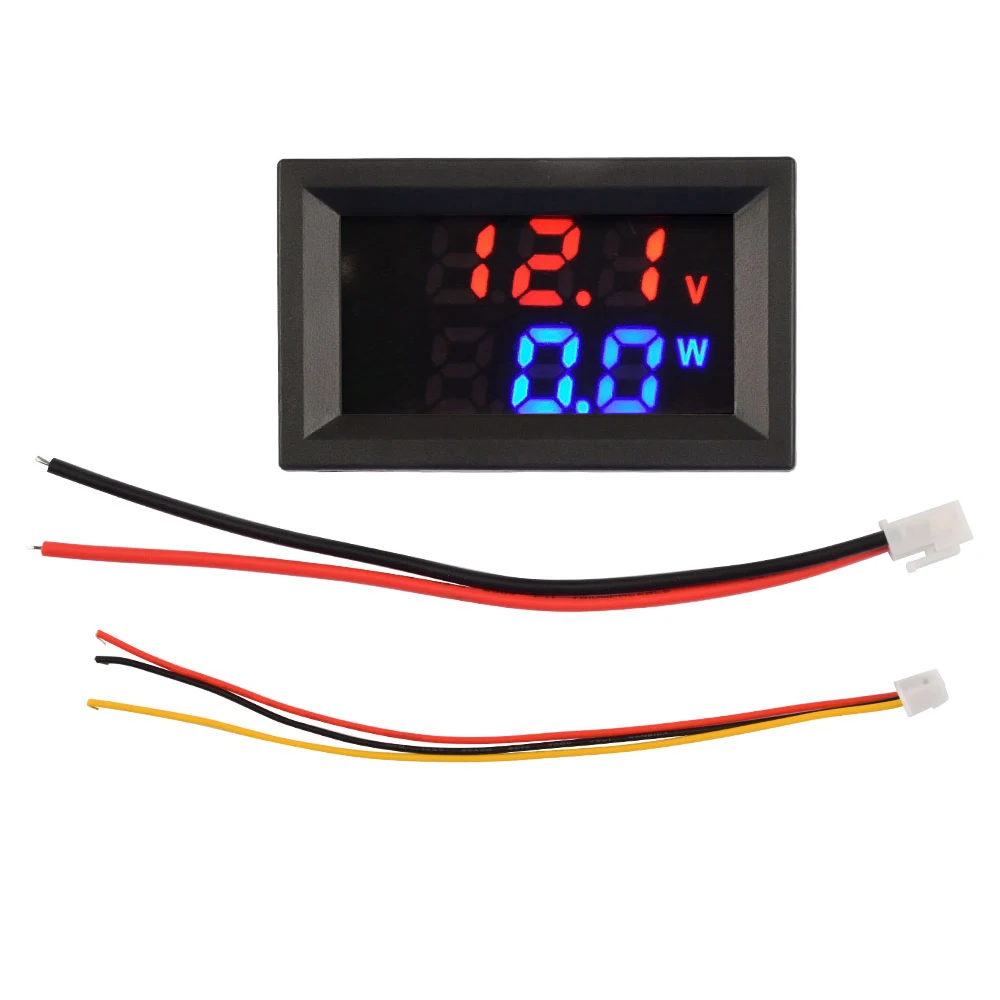 

Voltage DC 5-30V 10A Digital Voltmeter Ammeter Red + Blue LED Amp Dual Digital Volt Meter Gauge Electromobile Motorcycle Car