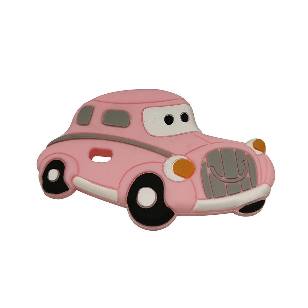 1pc Rodent Teether Toy For Baby Silicone Teether Teething Toys Cartoon Car Food Grade Silicone For Teeth Infant Tiny Rod teething toys silicone teething toys baby teething toys silicone teether